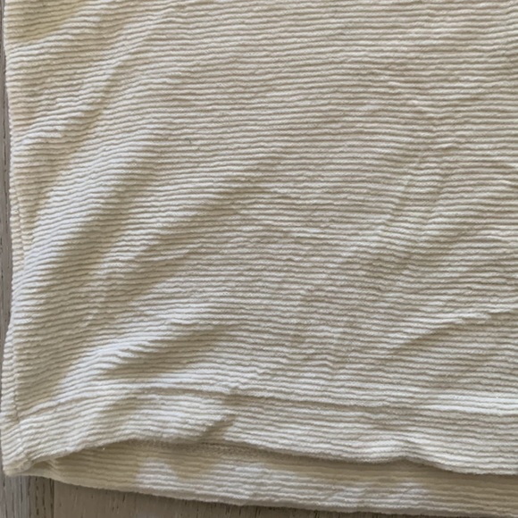 Madewell Womens Ottoman Jacquard Ruched Front V-Neck Top Small Ivory Size M boho - Picture 14 of 14